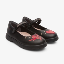 Camper Twins Kids Ballerinas US-24734 Black / Red Black Friday Sale